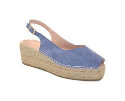 JAVA100 ESPADRILLES SANDALO CON CINTURINO SERRAJE CIELO